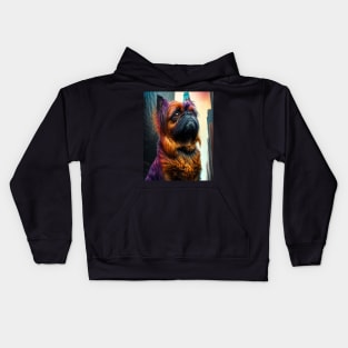 Brussels Griffon in the Big City Kids Hoodie